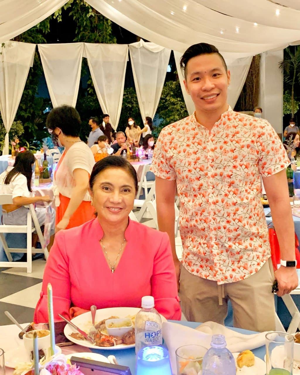Myles Tan dining