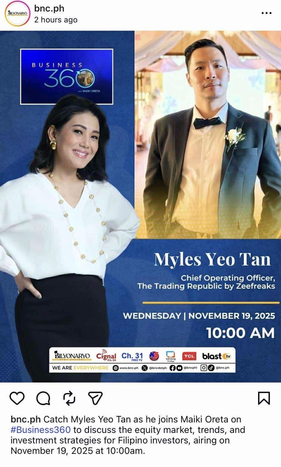 Bilyonaryo News Channel - Market Analysis